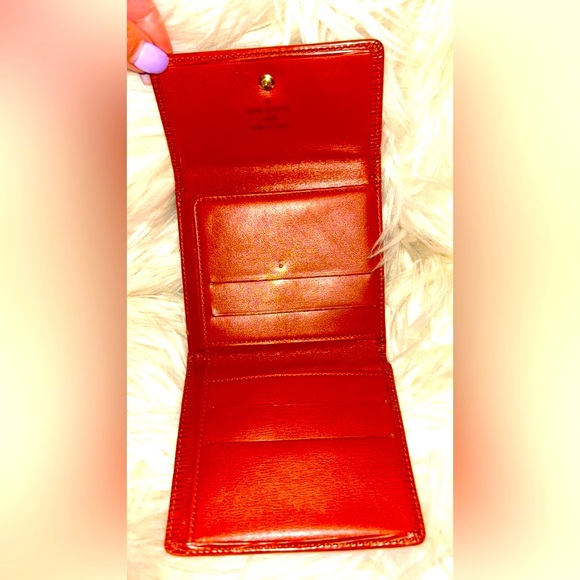 Authentic Louis Vuitton Cognac Epi Double Snap Wallet!...